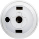 Пластиковий патрон E.Next e.lamp socket with nut.E27.pl.white Е27 з гайкою білий (s9100016)