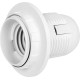 Пластиковий патрон E.Next e.lamp socket with nut.E27.pl.white Е27 з гайкою білий (s9100016)