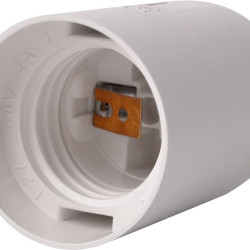 Пластиковий патрон E.Next e.lamp socket.E27.pl.white Е27 білий (s9100017)