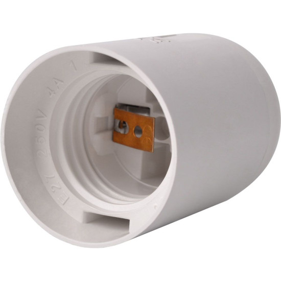 Пластиковий патрон E.Next e.lamp socket.E27.pl.white Е27 білий (s9100017)