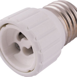 Пластиковий перехідник E.Next e.lamp adapter.Е27/GU10.white Е27 на GU10 (s9100041)