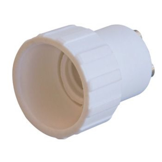 Пластиковий перехідник E.Next e.lamp adapter.GU10/Е14.white GU10 на Е14 (s9100043)
