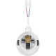 Підвісний патрон E.Next e.lamp socket pendant..E27.pl.white Е27 з кабелем (s9100057)