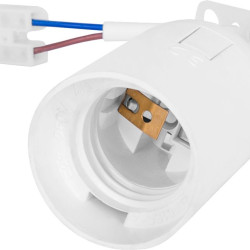 Підвісний патрон E.Next e.lamp socket pendant..E27.pl.white Е27 з кабелем (s9100057)