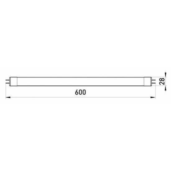 Лінійна світлодіодна лампа E.Next e.save.LED.Eco.T8.60.G13.10.6500 G13 10Вт 6500К (l0650509)