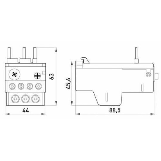 Теплове реле E.Next e.industrial.ukh.22.016 22А 0,1-0,16А (i0110023)