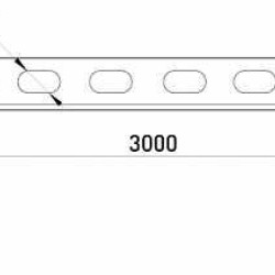 Перегородка E.Next ASEP-5-09 80мм 1,2мм 3м (ASEP-8-12)