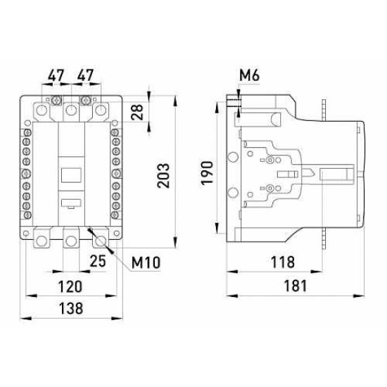 Контактор E.Next e.industrial.ukc.220.110 220А 110В 1NO+1NC (i.0090057)