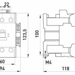 Контактор E.Next e.industrial.ukc.50.42 50А 42В 3P 1NO+1NC (i.0090084)