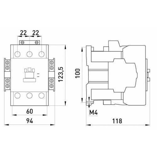 Контактор E.Next e.industrial.ukc.50.42 50А 42В 3P 1NO+1NC (i.0090084)