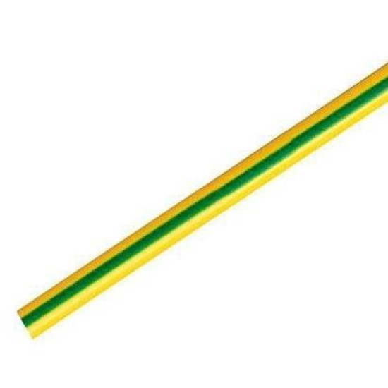 Термоусаджувальна трубка E.Next e.termo.stand.12.6.yellow-green 12/6 1м жовто-зелена (s024203)