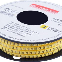 Кабельний маркер E.Next e.marker.stand.0.1.5.3 0-1,5 кв.мм 3 1000шт (s2037034)