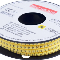 Кабельний маркер E.Next e.marker.stand.0.1.5.4 0-1,5 кв.мм 4 1000шт (s2037035)