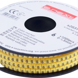Кабельний маркер E.Next e.marker.stand.0.1.5.6 0-1,5 кв.мм 6 1000шт (s2037037)