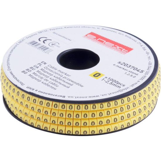 Кабельний маркер E.Next e.marker.stand.1.2.5.0 1-2,5 кв.мм 0 1000шт (s2037045)