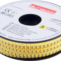Кабельний маркер E.Next e.marker.stand.1.2.5.3 1-2,5 кв.мм 3 1000шт (s2037048)