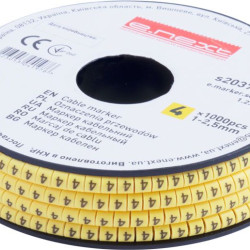 Кабельний маркер E.Next e.marker.stand.1.2.5.4 1-2,5 кв.мм 4 1000шт (s2037049)