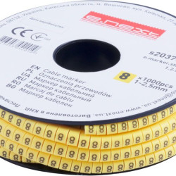 Кабельний маркер E.Next e.marker.stand.1.2.5.8 1-2,5 кв.мм 8 1000шт (s2037053)