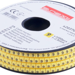 Кабельний маркер E.Next e.marker.stand.1.2.5.9 1-2,5 кв.мм 9 1000шт (s2037054)