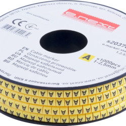 Кабельний маркер E.Next e.marker.stand.1.2.5.A 1-2,5 кв.мм A 1000шт (s2037055)