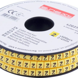 Кабельний маркер E.Next e.marker.stand.2.4.2 2-4 кв.мм 2 500шт (s2037061)