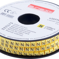 Кабельний маркер E.Next e.marker.stand.2.4.N 2-4 кв.мм N 500шт (s2037072)