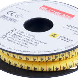 Кабельний маркер E.Next e.marker.stand.3.6.4 3-6 кв.мм 4 350шт (s2037077)
