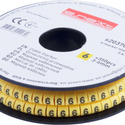 Кабельний маркер E.Next e.marker.stand.3.6.6 3-6 кв.мм 6 350шт (s2037079)