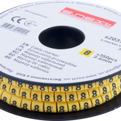 Кабельний маркер E.Next e.marker.stand.3.6.8 3-6 кв.мм 8 350шт (s2037081)