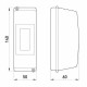 Корпус пластиковий E.Next e.plbox.stand.02 2-модульний без дверцят (CSU1012)