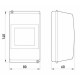 Корпус пластиковий E.Next e.plbox.stand.04 4-модульний без дверцят (CSU1034)