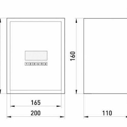 Металевий корпус E.Next e.mbox.stand.w.06.z 6 модулів вбудований (s0100018)