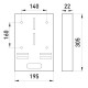 Панель для установки трифазного лічильника E.Next e.panel.stand.f.3 (s030002)