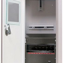 Металевий корпус E.Next e.mbox.stand.w.f1.08.z.е 8 модулів вбудований (s0100050)