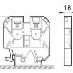 Набірна клемна колодка E.Next e.tc.din.pro.35 на DIN-рейку (p049006)