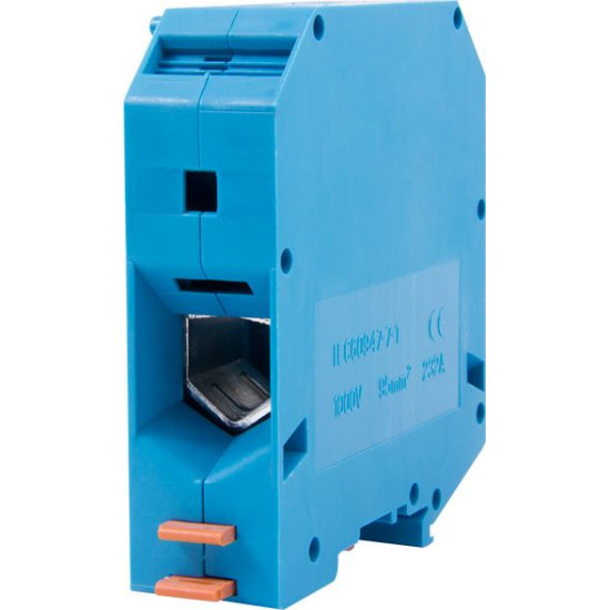 Набірна клемна колодка E.Next e.tc.din.pro.95.blue на DIN-рейку синя (p049028)