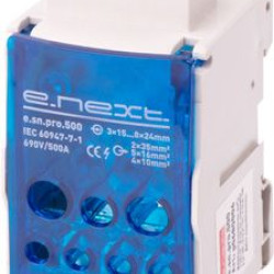 Розподільчий блок E.Next e.sn.pro.500 на DIN-рейку 500А (p0680006)