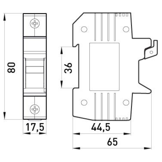 Утримувач запобіжника E.Next e.fuse.1038.h1 на DIN-рейку 10х38 1р 32А (i0300001)