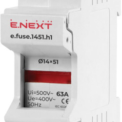 Утримувач запобіжника E.Next e.fuse.1451.h1 на DIN-рейку 14х51 1р 63А (i0300004)