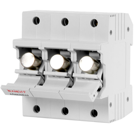 Утримувач запобіжника E.Next e.fuse.1451.h3 на DIN-рейку 14х51 3р 63А (i0300006)