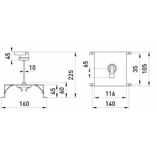 Поворотна рукоятка E.Next e.industrial.ukm.250.CS (i0060003)