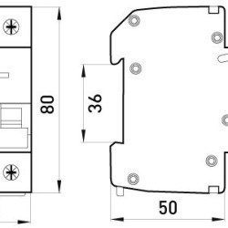 Вимикач навантаження E.Next e.is.2.63 на DIN-рейку 2р 63А (p008011)