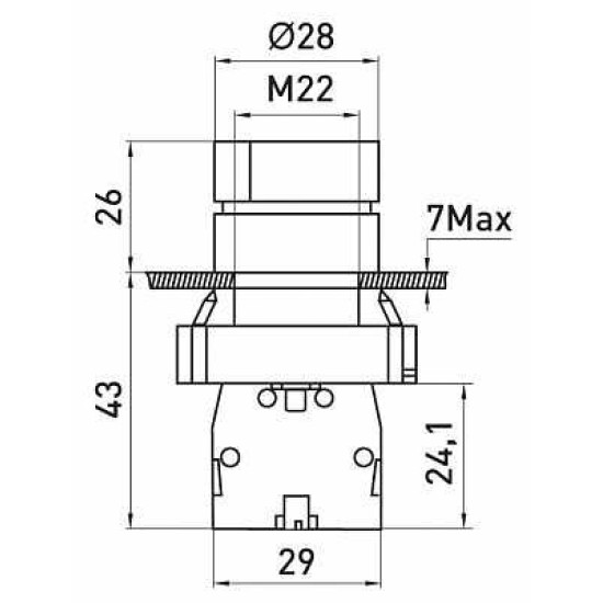 Перемикач 1-0-2 E.Next e.mb.bd33 2NO (p0810134)