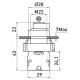 Кнопка керування E.Next e.mb.bg45.lrr 1NO+1NC 1-0 (p0810138) (ключ виймається ліворуч і праворуч)