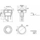 Перемикач E.Next e.switch.key.01 3pin з індикацією (s2040001)