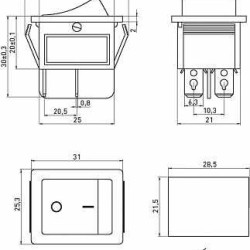 Перемикач E.Next e.switch.key.04 4pin з індикацією (s2040004)
