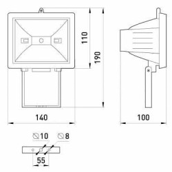 Прожектор E.Next e.halogen.150.white 150Вт білий (l003001)