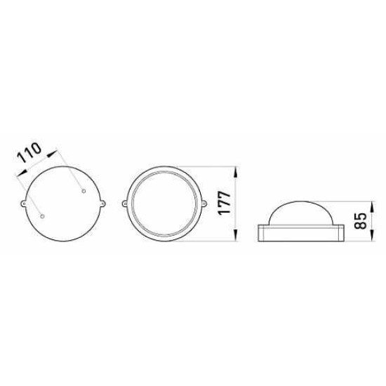 Світильник E.Next e.light.1301.1.60.27.white 60Вт (l002002)