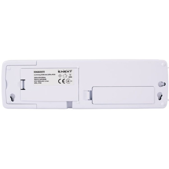 Аварійний світильник E.Next e.emerg.2128.led.3/6h.IP20 3/6 годин (l0660011)