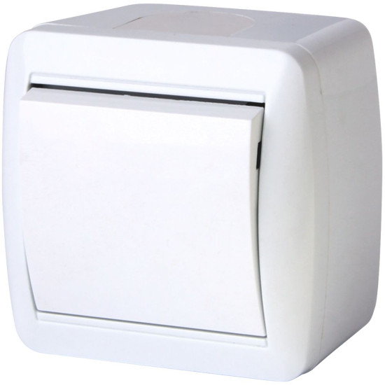 Одноклавішний перемикач E.Next e.aqua.1121.gr IP44 (s035053)